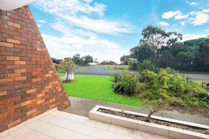 View from the Forster apartment towards the beach